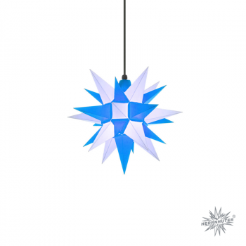 Herrnhuter Stern A4 blau/weiß