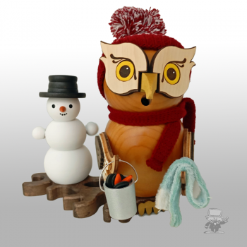 Kuhnert 37248 Räuchereule mit Schneemann