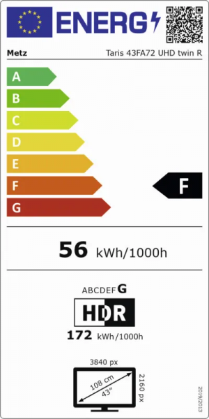 Metz Taris 43 FA72 UHD Twin